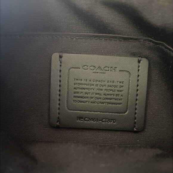 NWOT Coach Fish Print Leather Crossbody Bag - Picture 3 of 8